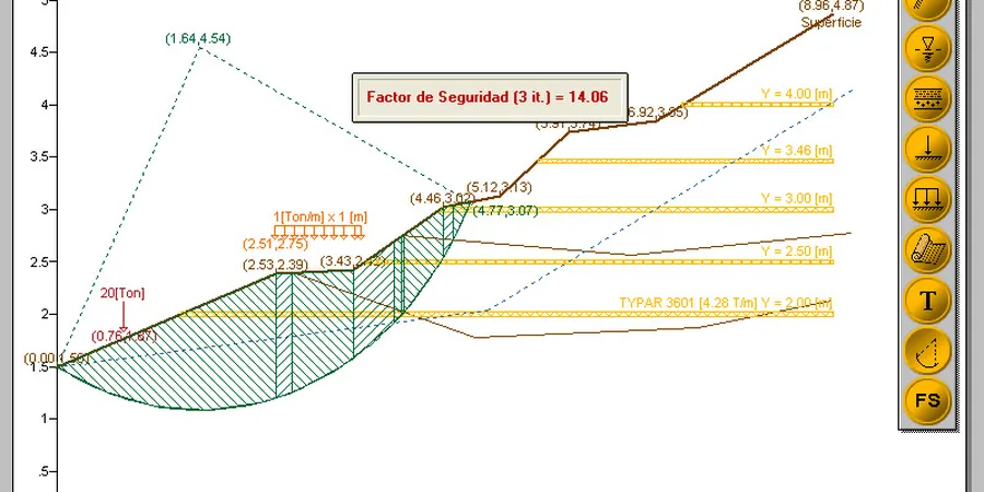 Illustrative image of Slope failure analysis in Launceston