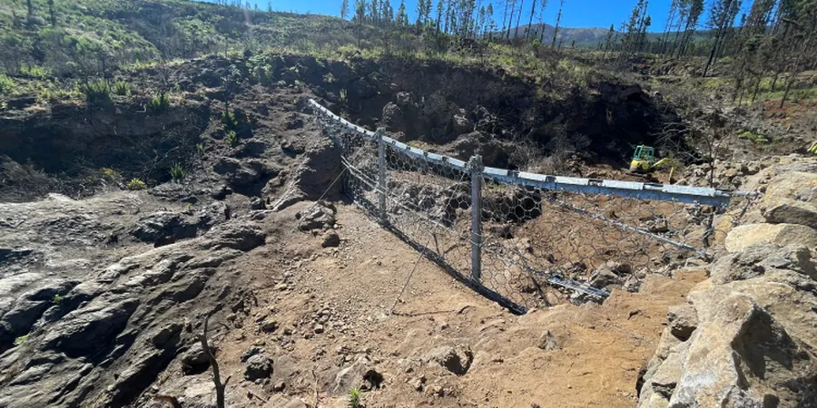 Illustrative image of Debris flow analysis in Launceston