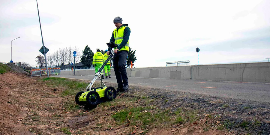Illustrative image of GPR (Ground Penetrating Radar) survey in Launceston